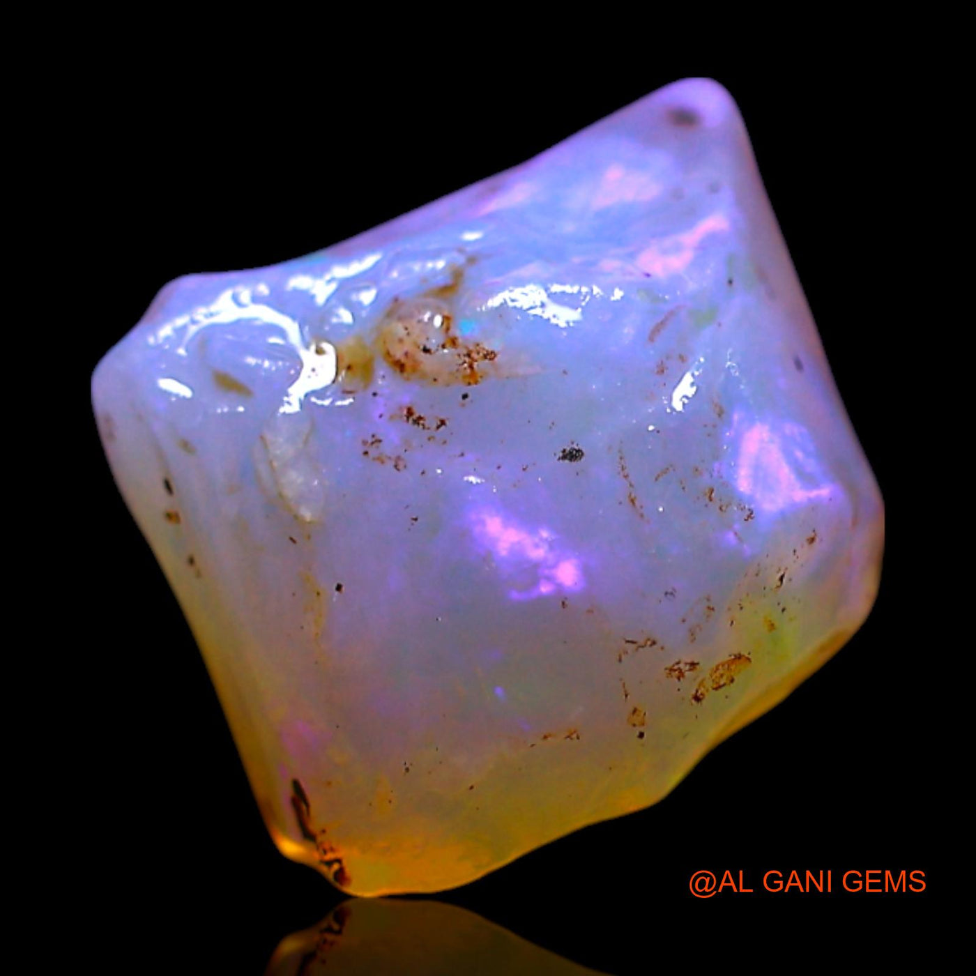 3.00 Cts Unheated Australian Fire Opal Loose Gemstone Fancy Rough Natural 10x9x5 mm RF-574