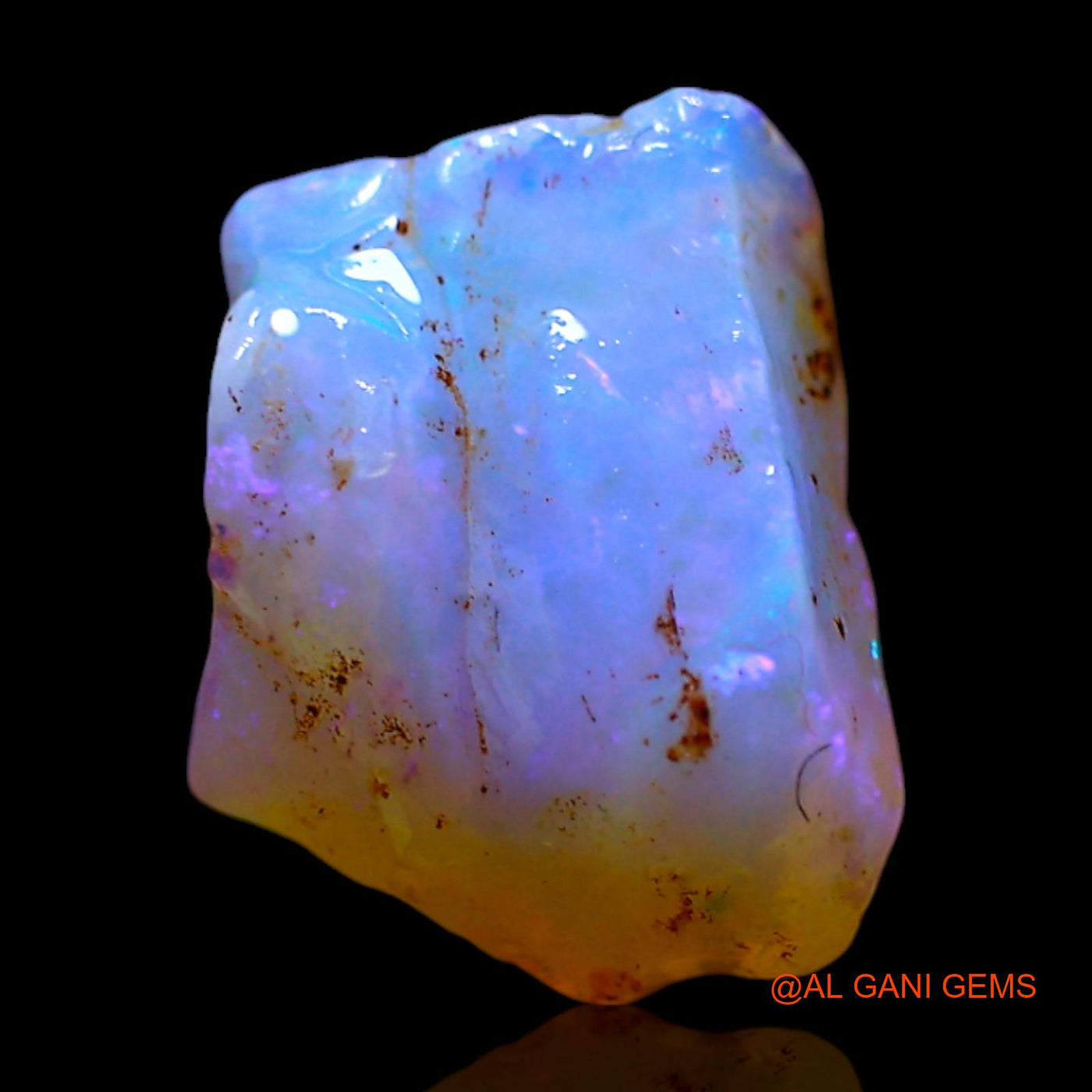 2.00 Cts Unheated Australian Fire Opal Loose Gemstone Fancy Rough Natural 11x9x6 mm RF-575