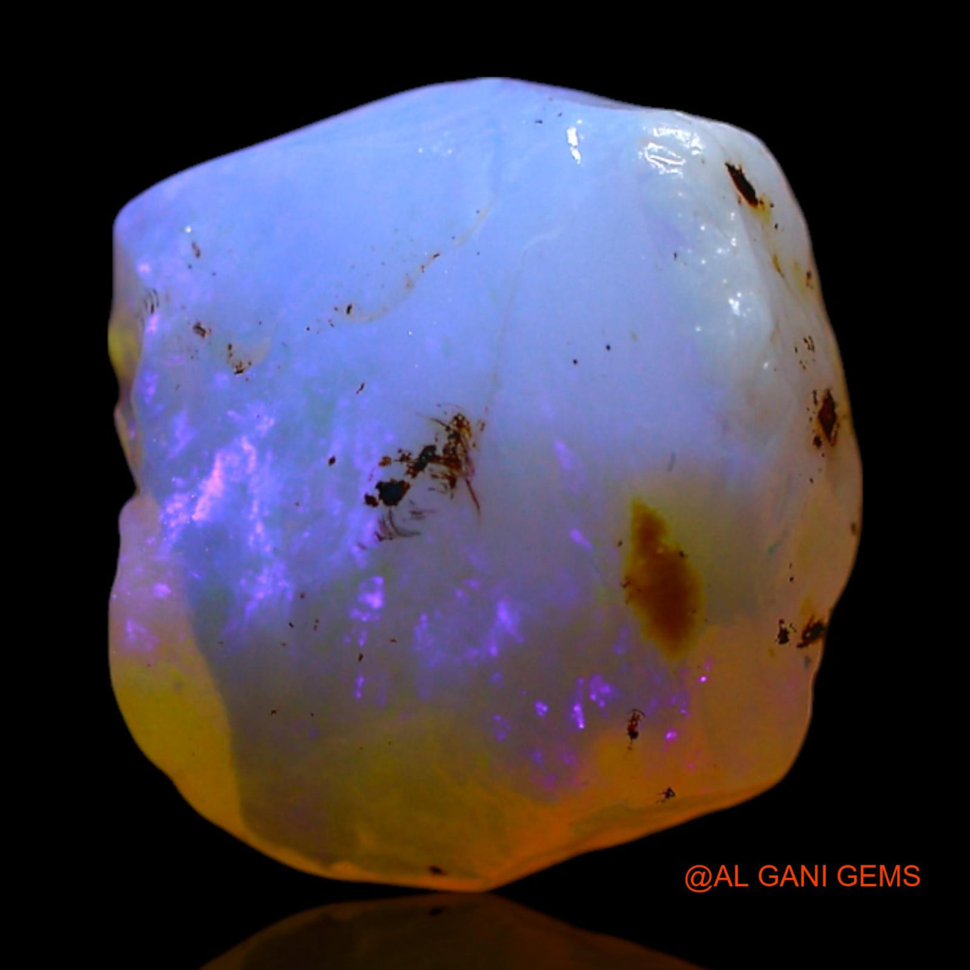 2.00 Cts Unheated Australian Fire Opal Loose Gemstone Fancy Rough Natural 10x9x5 mm RF-581