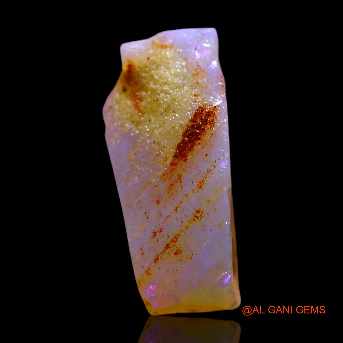 2.00 Cts Natural Australian Fire Opal Loose Gemstone Fancy Rough 13x5x4 mm RF-582