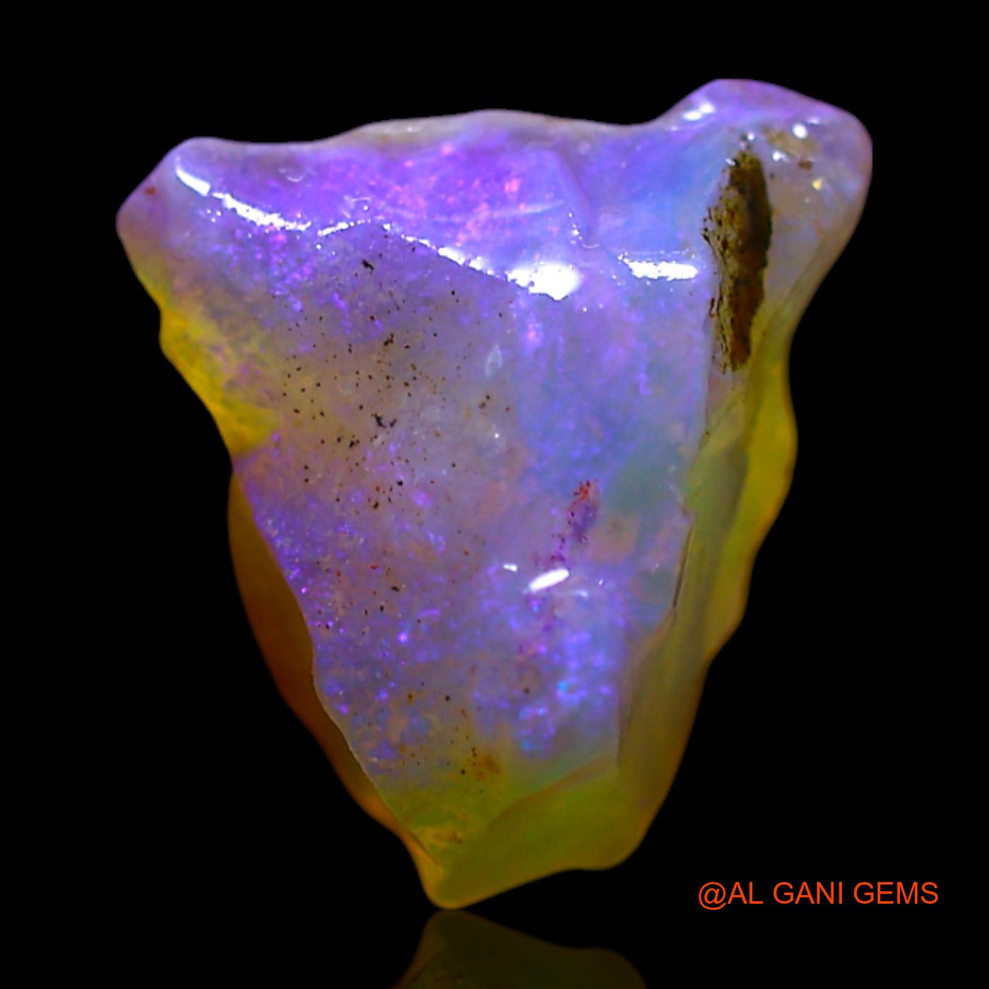 Natural Untreated Fire Opal Loose Gemstone Fancy Rough From Australia 2.00 Cts 10x8x6 mm RF-589