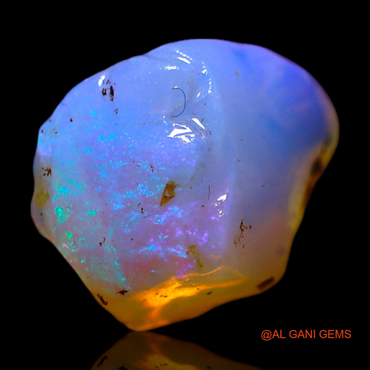 2.00 Cts Natural Australian Fire Opal Loose Gemstone Fancy Rough 11x9x6 mm RF-591