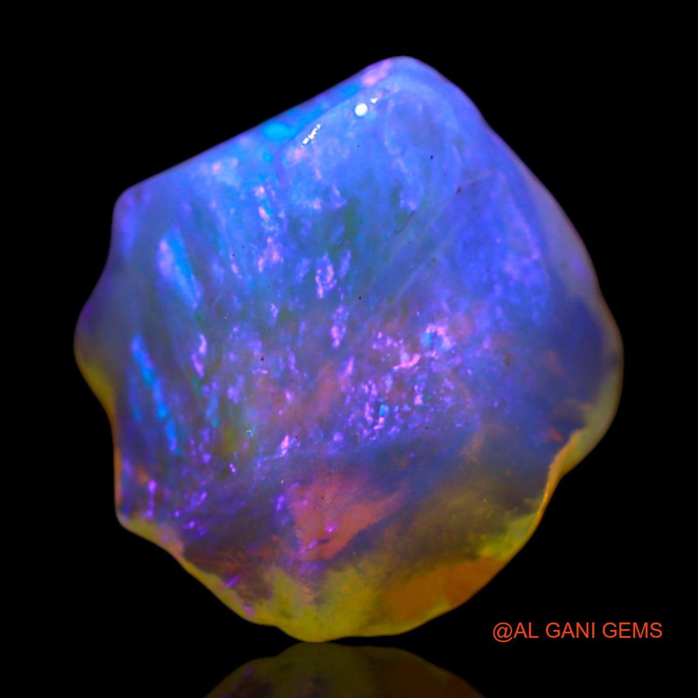 1.00 Cts Natural Australian Fire Opal Loose Gemstone Fancy Rough 10x9x5 mm RF-594