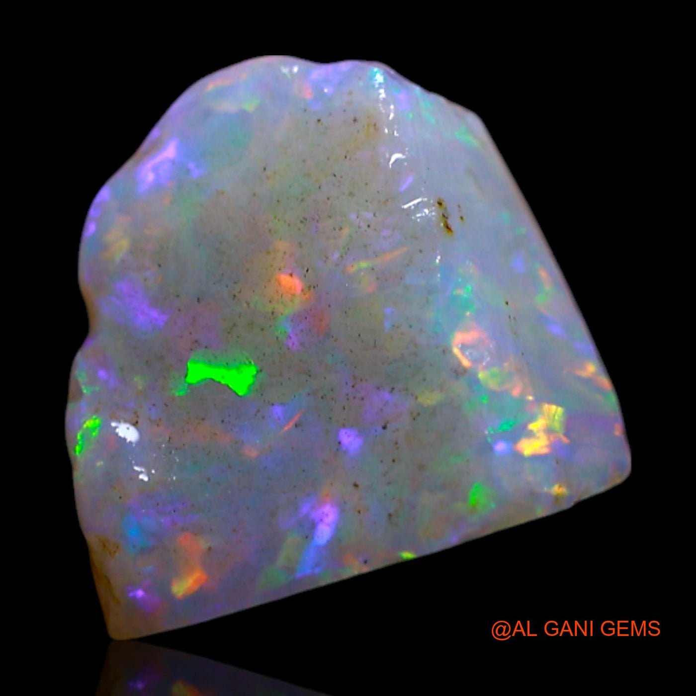 2.00 Cts Natural Australian Fire Opal Loose Gemstone Fancy Rough 8x8x7 mm RF-595
