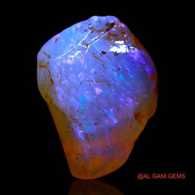 Natural Fire Opal Gemstone 2.00 Cts Loose Fancy Rough From Australia 11x8x5 mm RF-596
