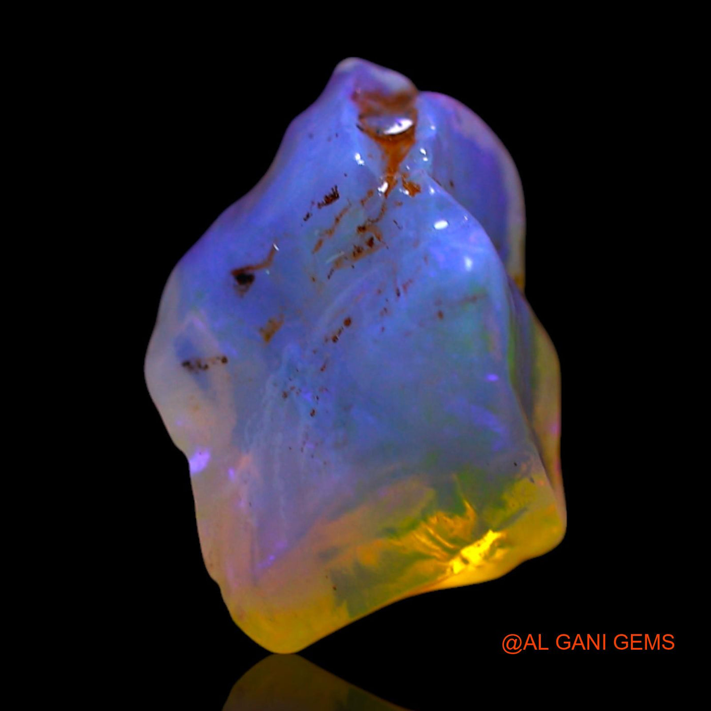 2.00 Cts Unheated Australian Fire Opal Loose Gemstone Fancy Rough Natural 11x7x6 mm RF-597