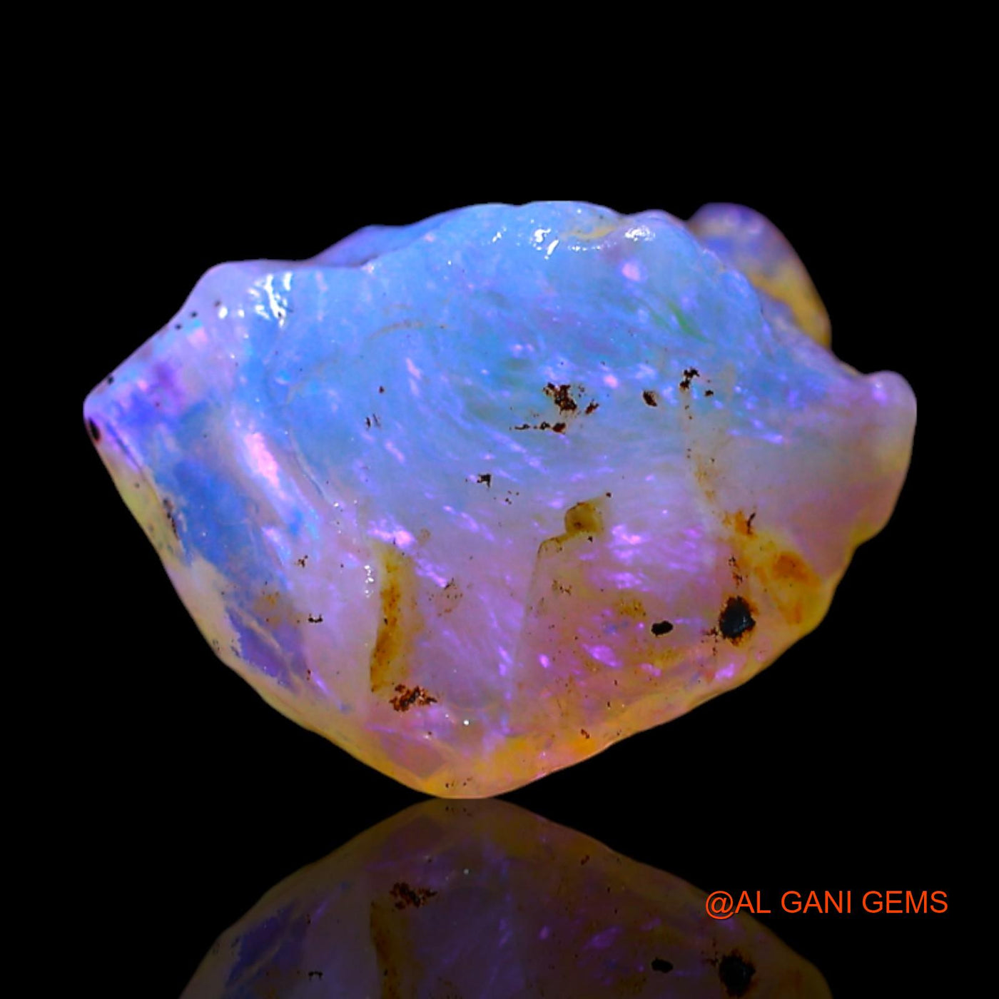 Natural Untreated Fire Opal Loose Gemstone Fancy Rough From Australia 1.00 Cts 11x8x5 mm RF-598