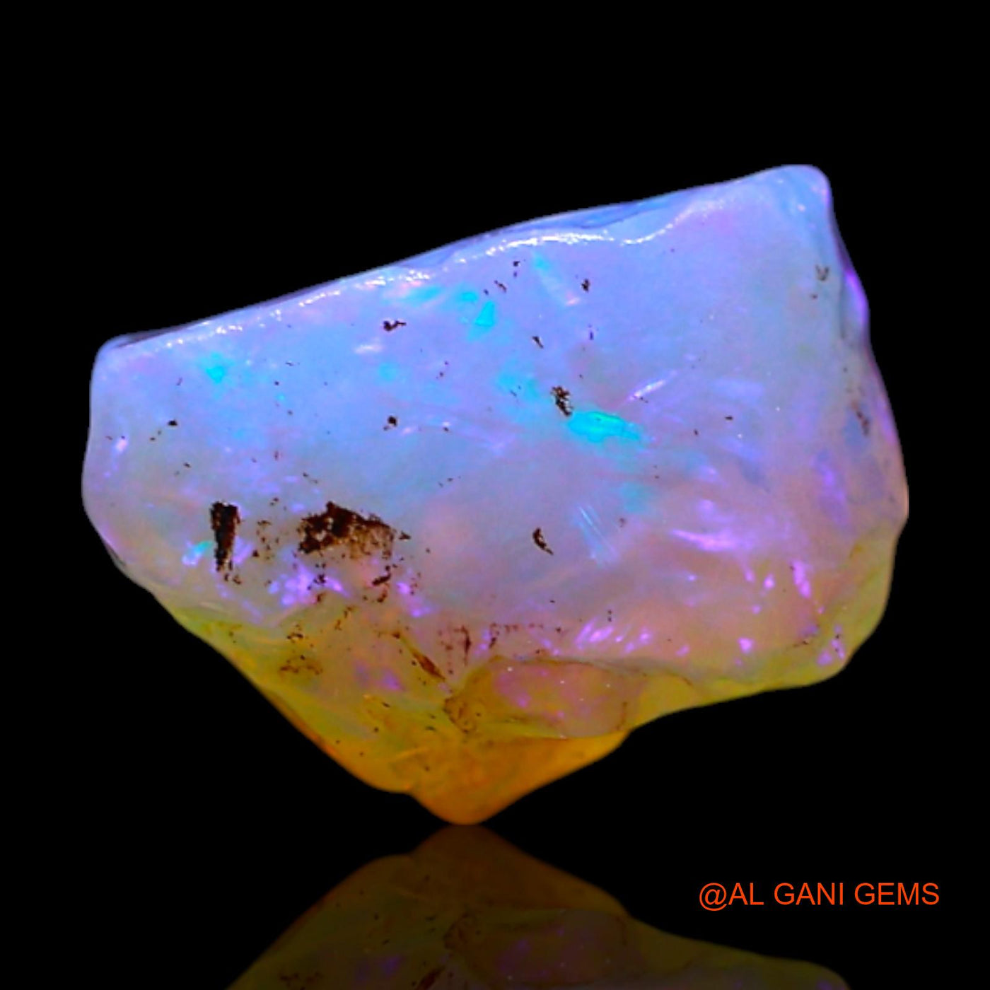 2.00 Cts Unheated Australian Fire Opal Loose Gemstone Fancy Rough Natural 9x8x5 mm RF-599