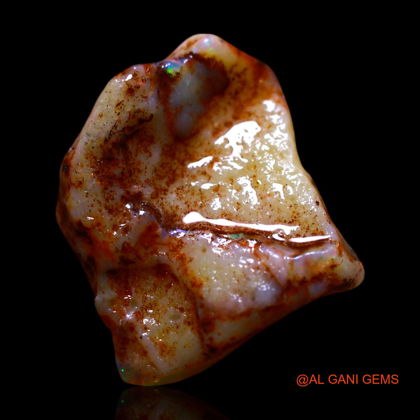 3.00 Cts Natural Australian Fire Opal Fancy Rough Loose Gemstone For Jewelry 16x12x4 mm RF-600