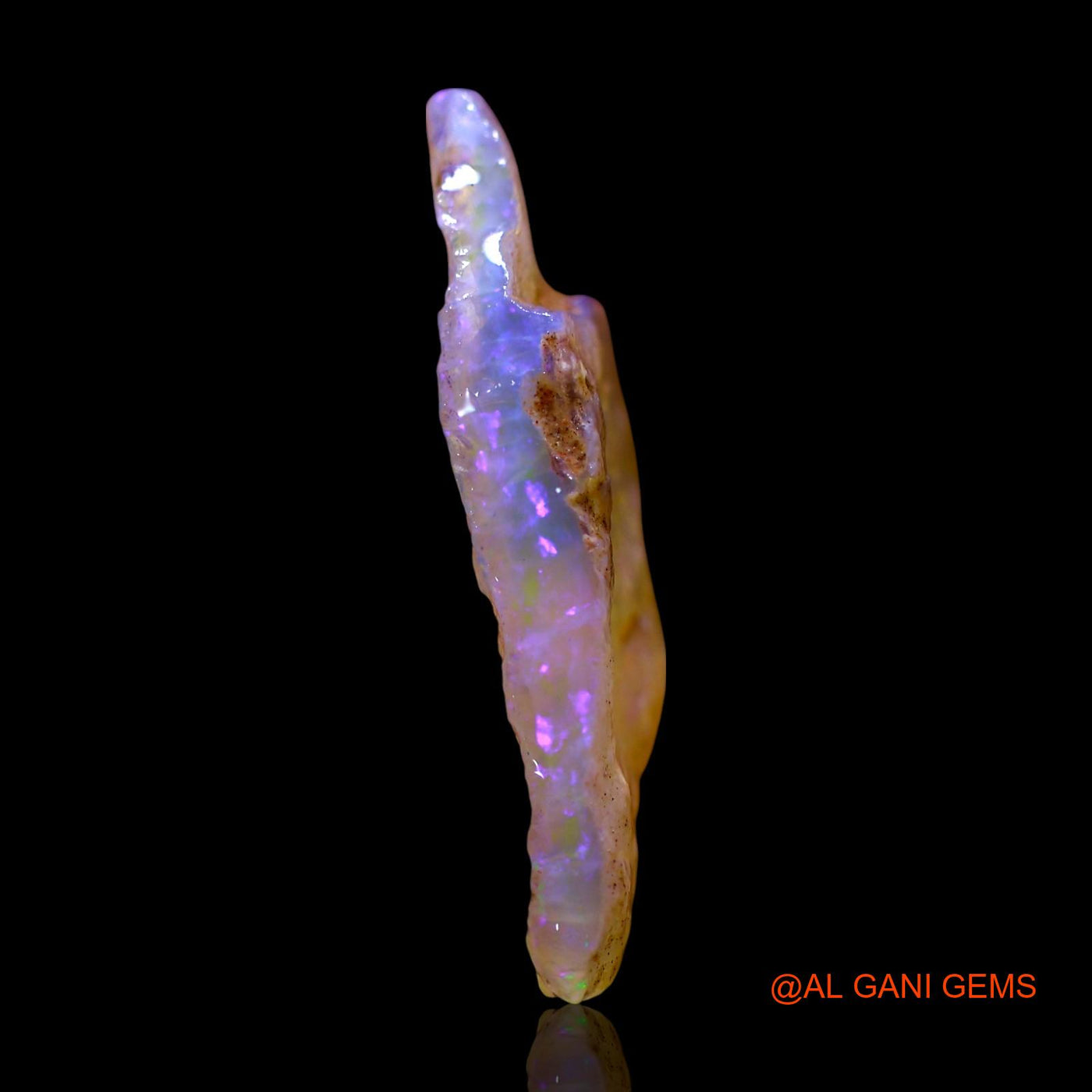 Natural Untreated Fire Opal Loose Gemstone Fancy Rough From Australia 10.00 Cts 29x14x4 mm RF-601