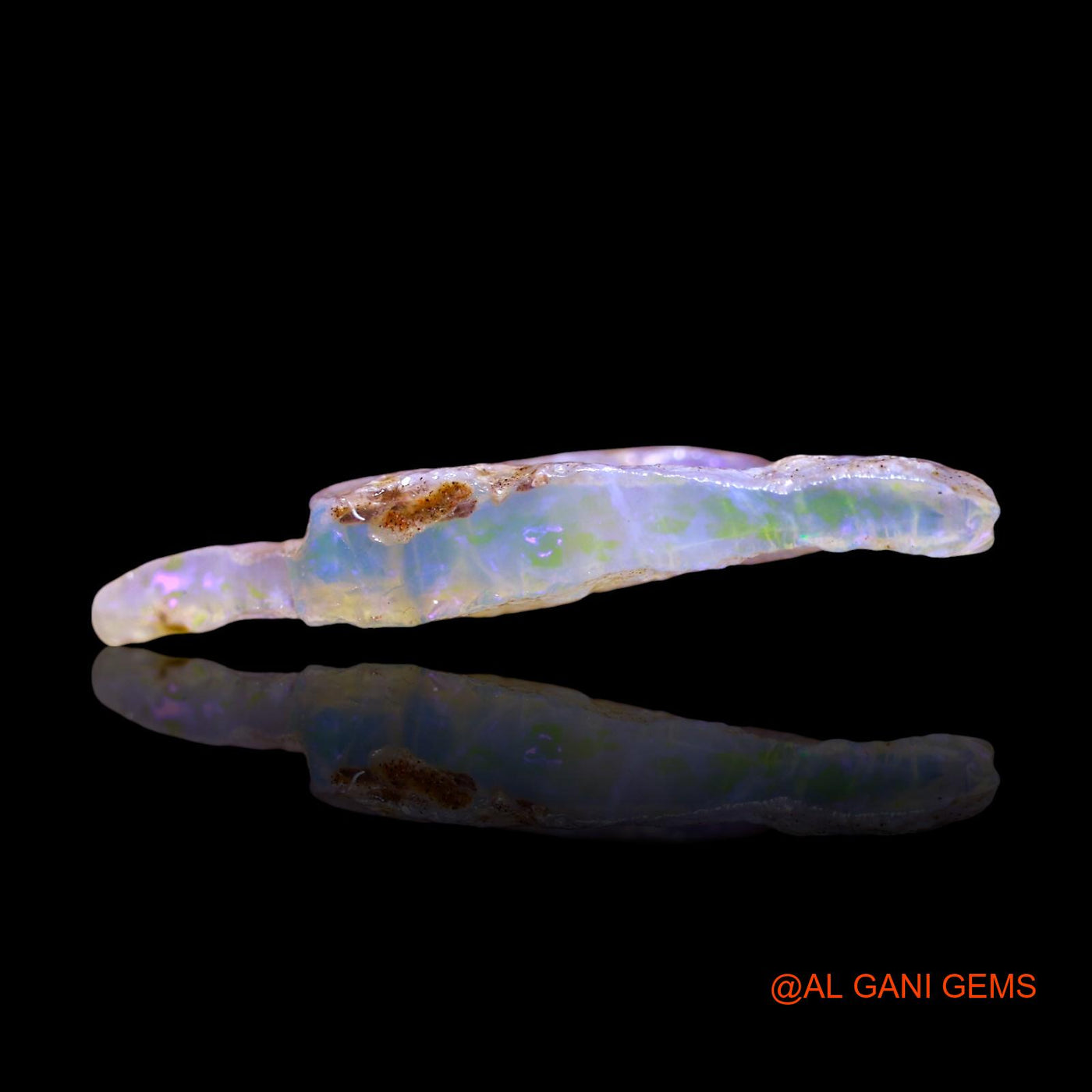 Natural Untreated Fire Opal Loose Gemstone Fancy Rough From Australia 10.00 Cts 29x14x4 mm RF-601