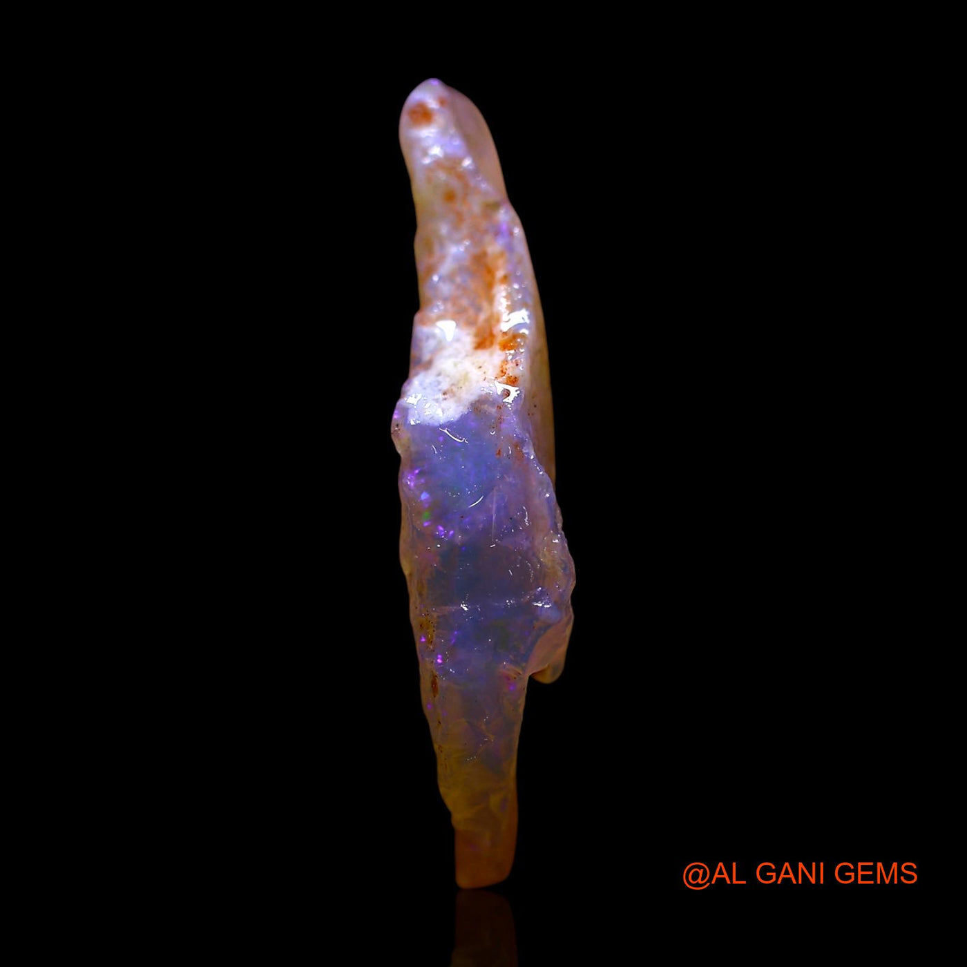 Natural Untreated Fire Opal Loose Gemstone Fancy Rough From Australia 10.00 Cts 29x14x4 mm RF-601