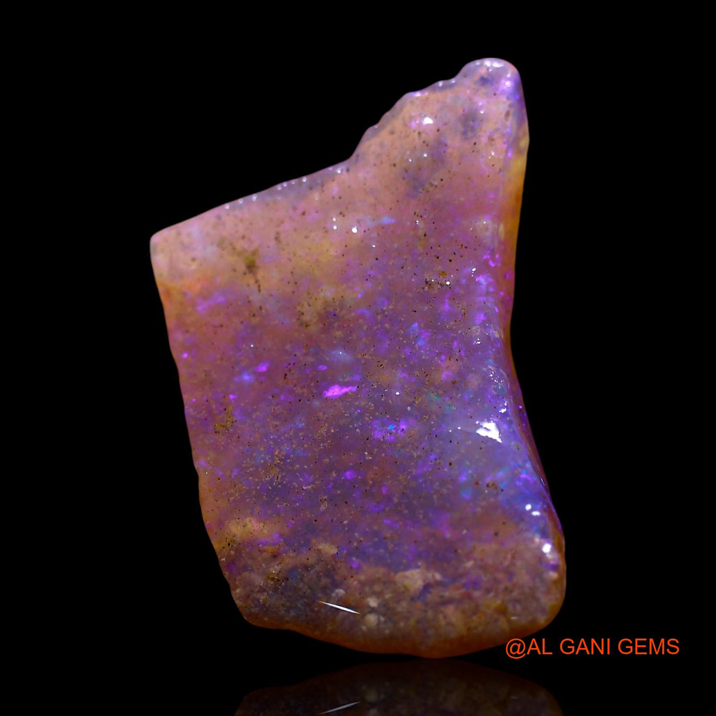 7.00 Cts Natural Australian Fire Opal Loose Gemstone Fancy Rough 21x15x3 mm RF-604