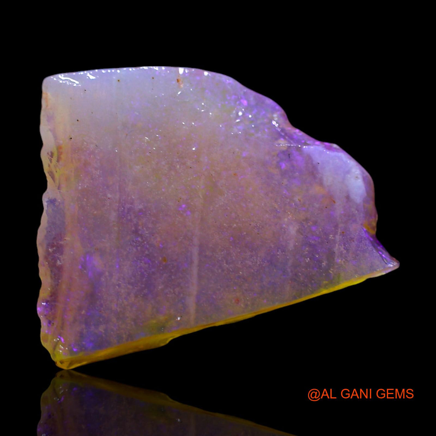 Natural Untreated Fire Opal Loose Gemstone Fancy Rough From Australia 4.00 Cts 17x13x3 mm RF-608