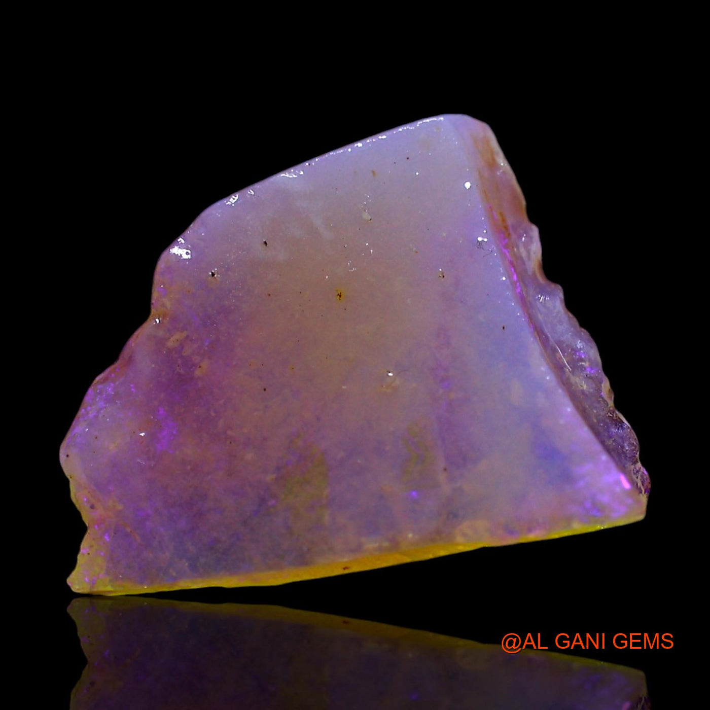 Natural Untreated Fire Opal Loose Gemstone Fancy Rough From Australia 4.00 Cts 17x13x3 mm RF-608