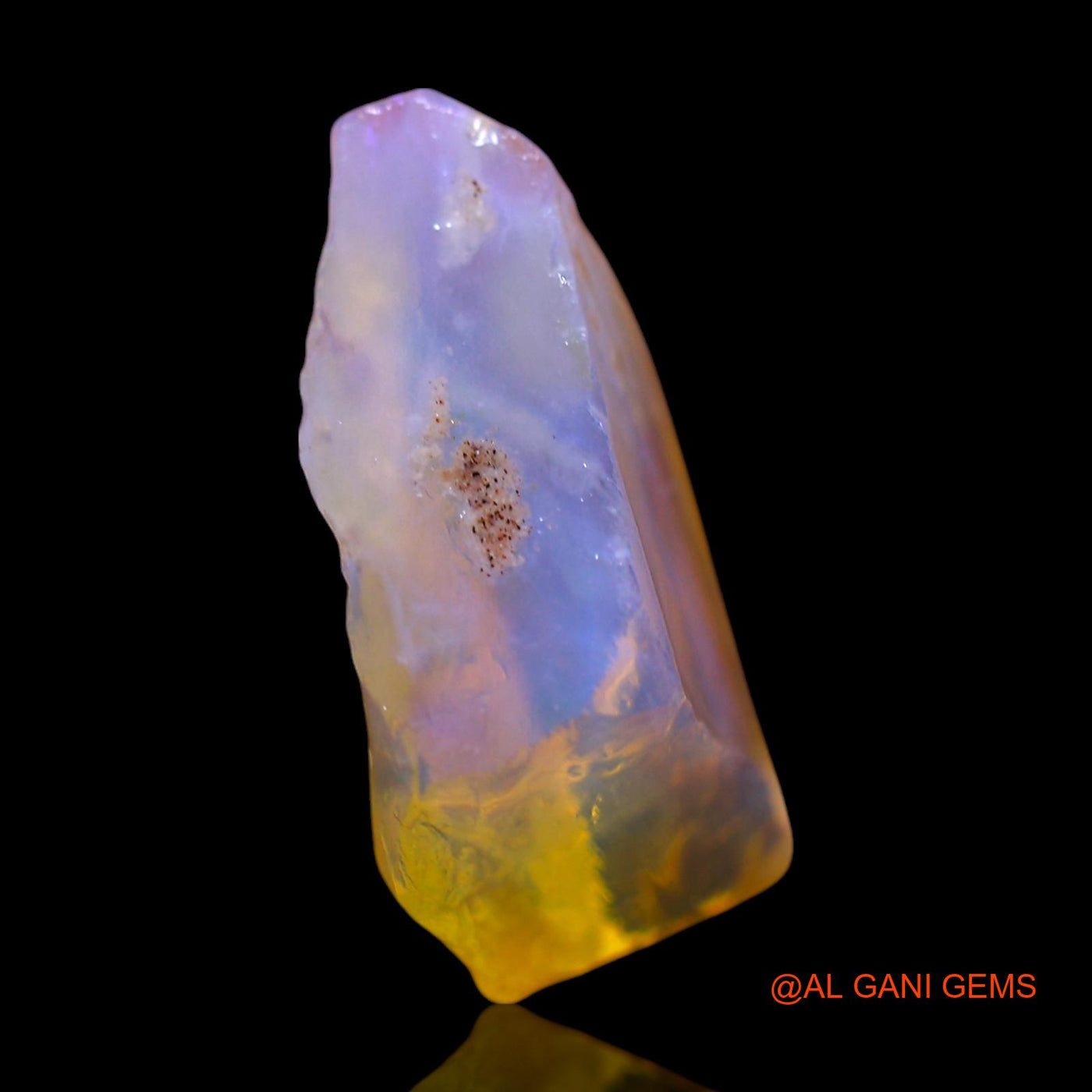 Natural Untreated Fire Opal Loose Gemstone Fancy Rough From Australia 6.00 Cts 17x9x5 mm RF-616