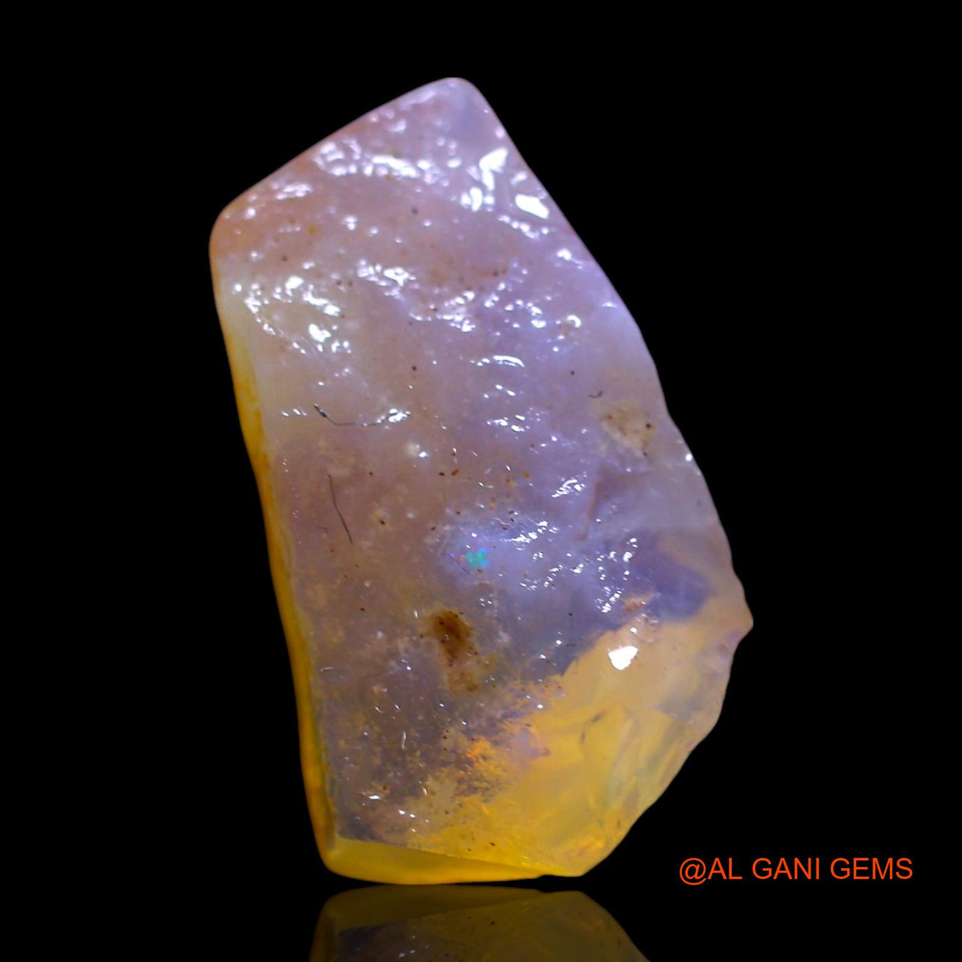 Natural Untreated Fire Opal Loose Gemstone Fancy Rough From Australia 6.00 Cts 17x9x5 mm RF-616
