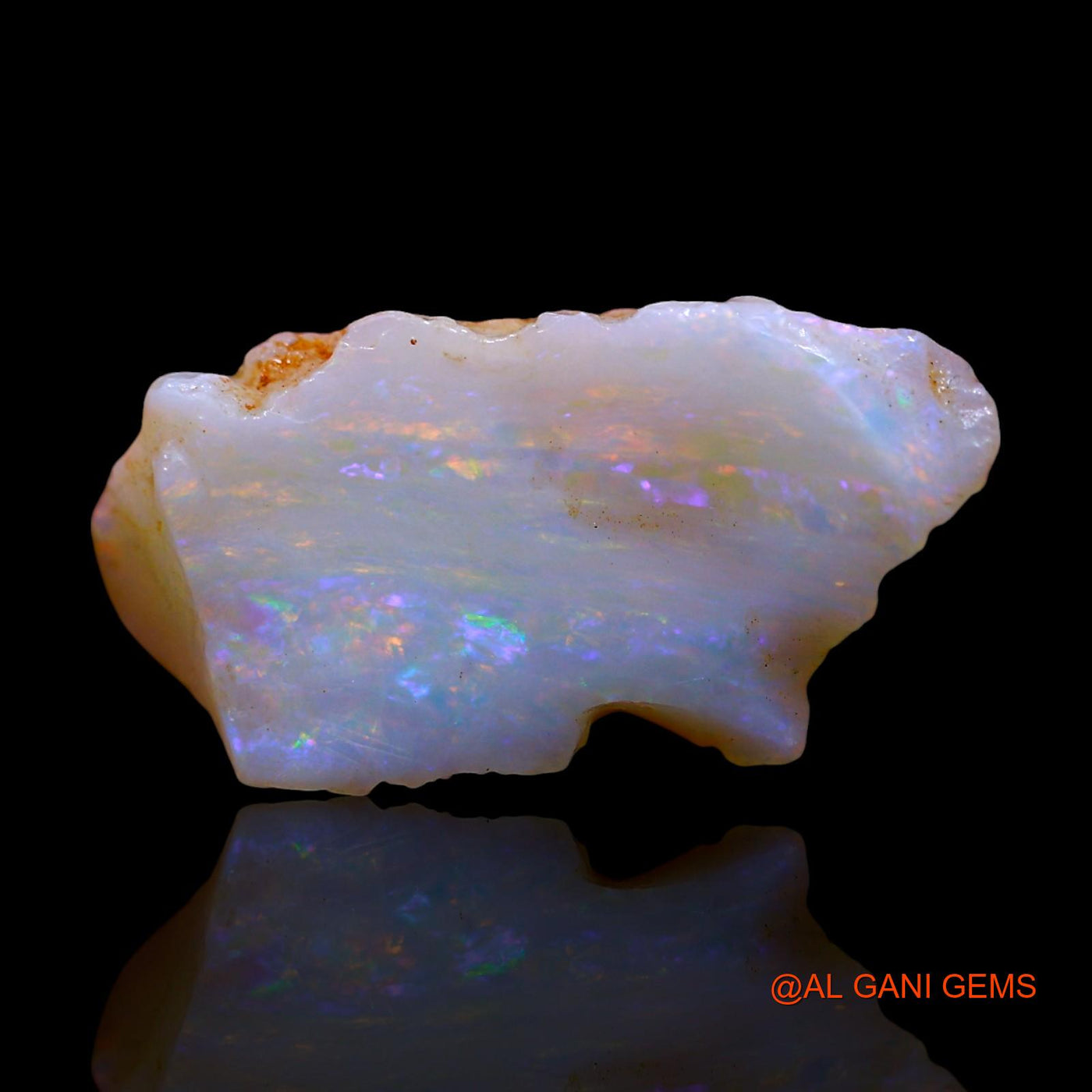 Natural Untreated Fire Opal Loose Gemstone Fancy Rough From Australia 4.00 Cts 17x8x7 mm RF-61