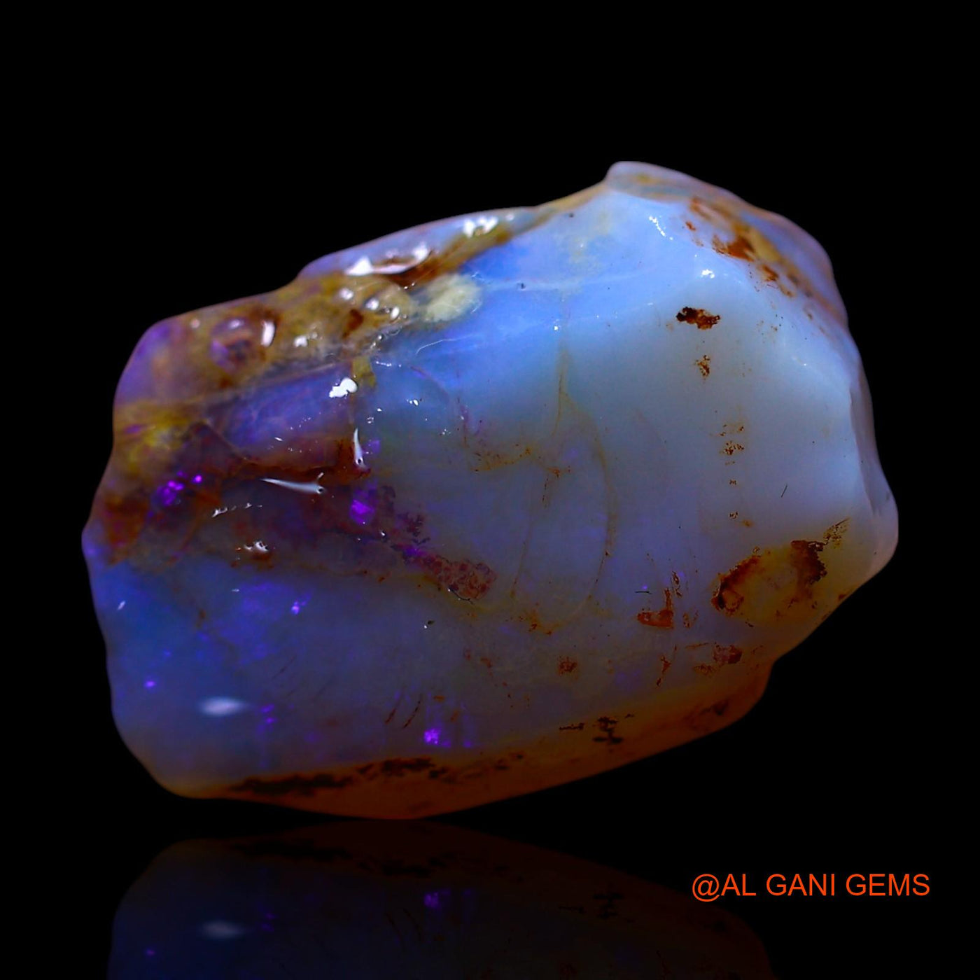 Natural Untreated Fire Opal Loose Gemstone Fancy Rough From Australia 5.00 Cts 15x11x5 mm RF-621