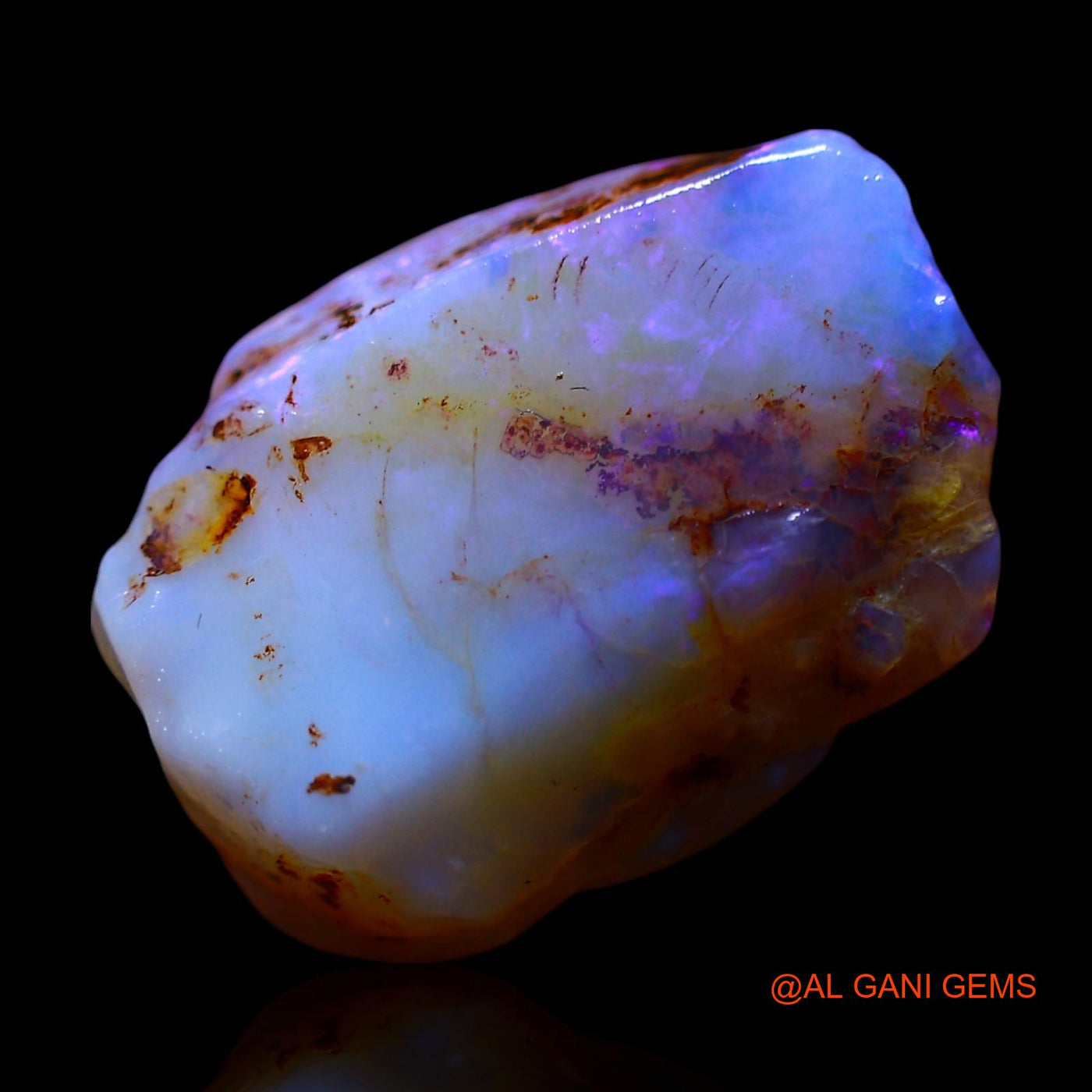 Natural Untreated Fire Opal Loose Gemstone Fancy Rough From Australia 5.00 Cts 15x11x5 mm RF-621