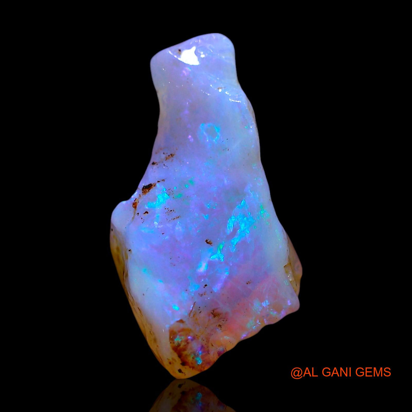 Natural Untreated Fire Opal Loose Gemstone Fancy Rough From Australia 4.00 Cts 17x8x6 mm RF-623