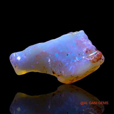 Natural Untreated Fire Opal Loose Gemstone Fancy Rough From Australia 4.00 Cts 17x8x6 mm RF-623