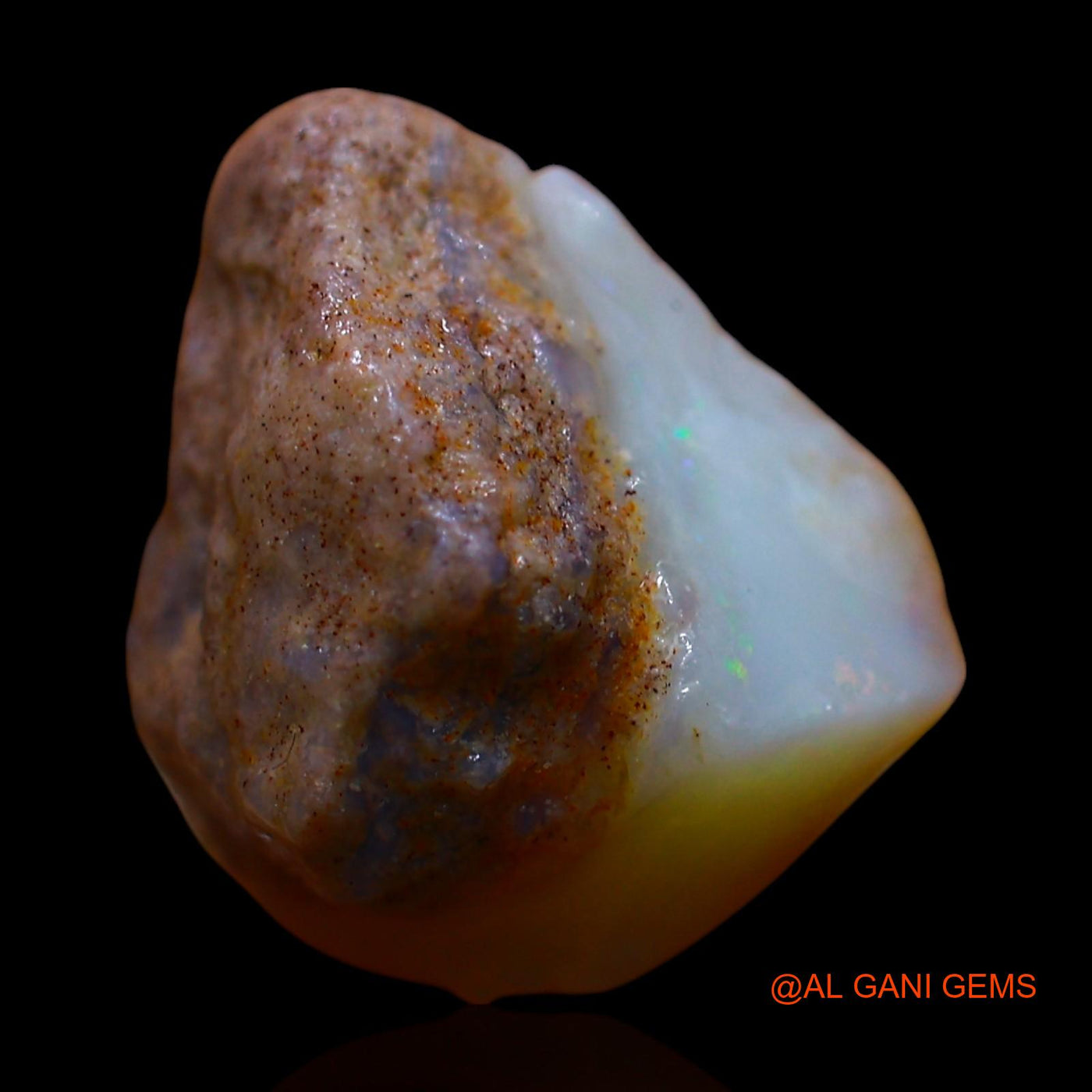 7.00 Cts Natural Australian Fire Opal Loose Gemstone Fancy Rough 14x10x9 mm RF-63