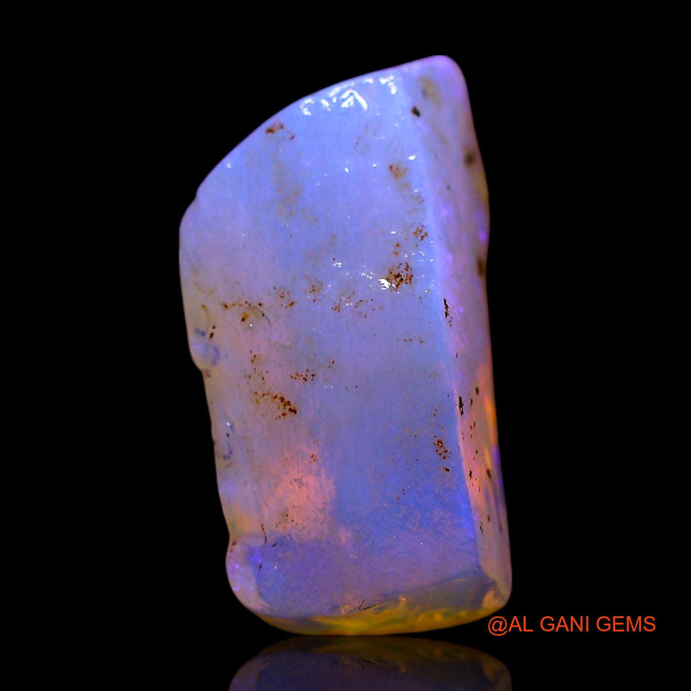 Natural Untreated Fire Opal Loose Gemstone Fancy Rough From Australia 3.00 Cts 15x7x5 mm RF-657