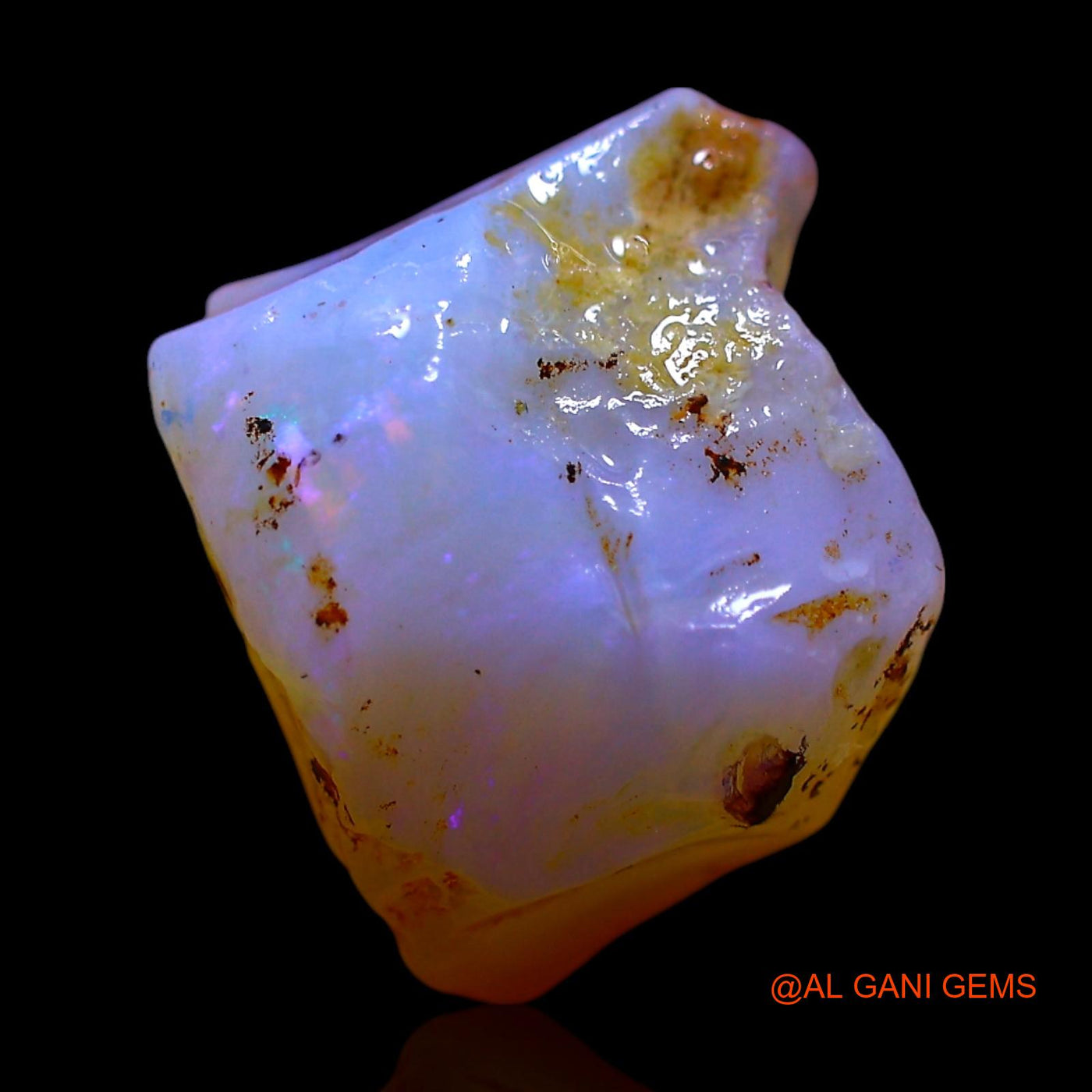 5.00 Cts Natural Australian Fire Opal Loose Gemstone Fancy Rough 12x10x7 mm RF-660