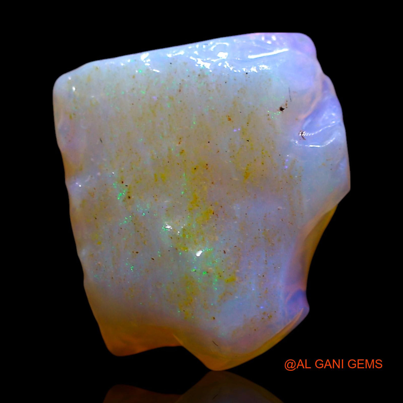 Natural Untreated Fire Opal Loose Gemstone Fancy Rough From Australia 4.00 Cts 13x11x4 mm RF-663
