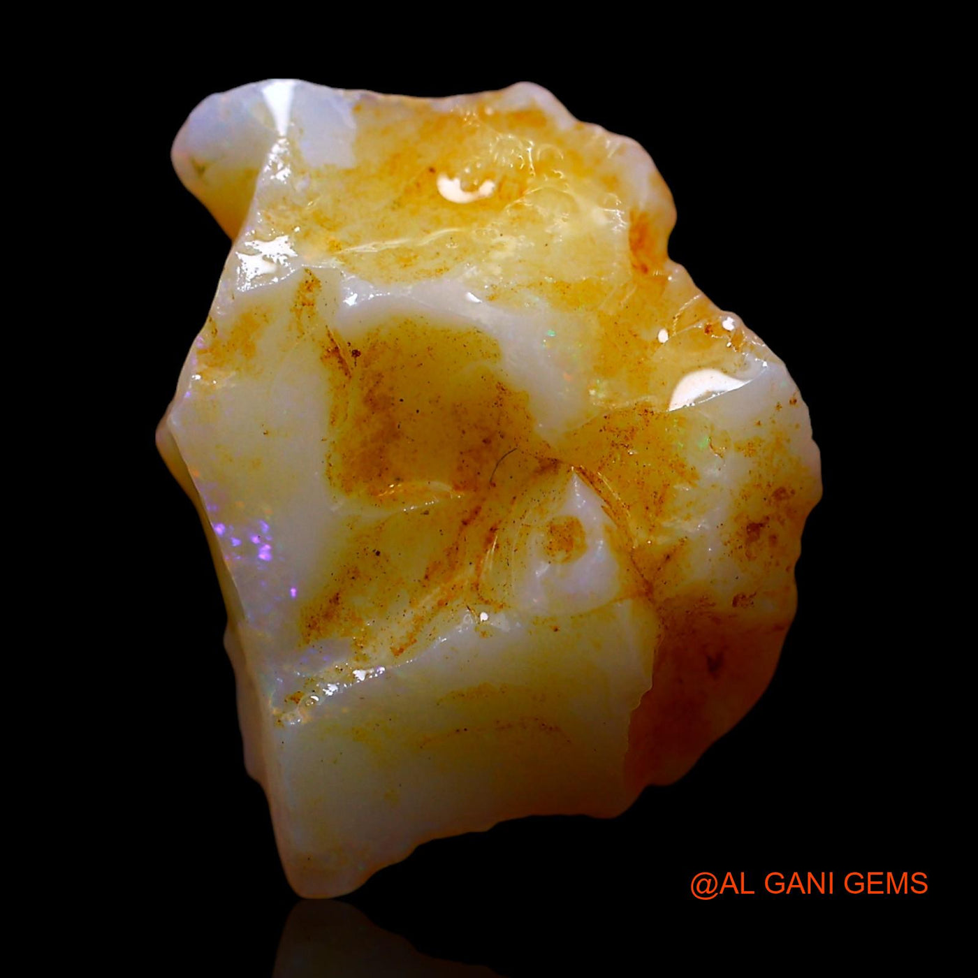 5.00 Cts Natural Australian Fire Opal Loose Gemstone Fancy Rough 16x12x6 mm RF-66
