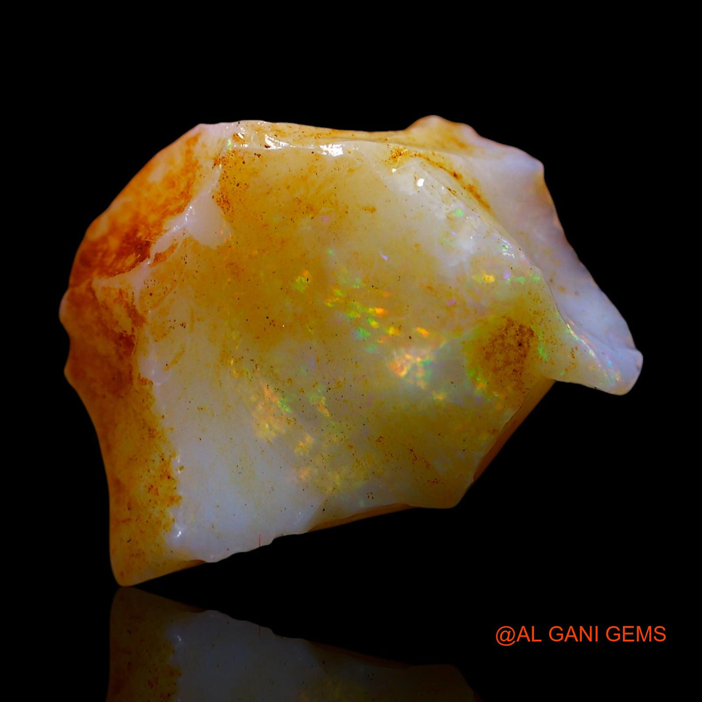 5.00 Cts Natural Australian Fire Opal Loose Gemstone Fancy Rough 16x12x6 mm RF-66