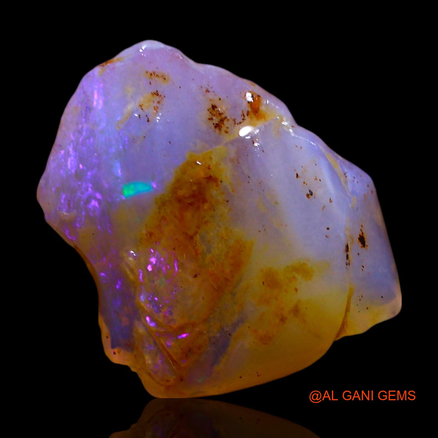 2.00 Cts Natural Australian Fire Opal Loose Gemstone Fancy Rough 14x11x3 mm RF-681
