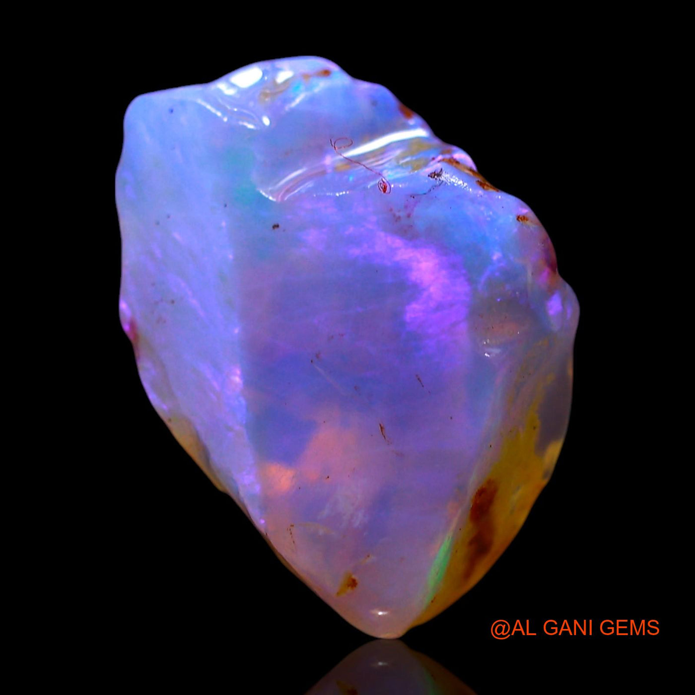 Natural Fire Opal Gemstone 3.00 Cts Loose Fancy Rough From Australia 13x9x5 mm RF-682