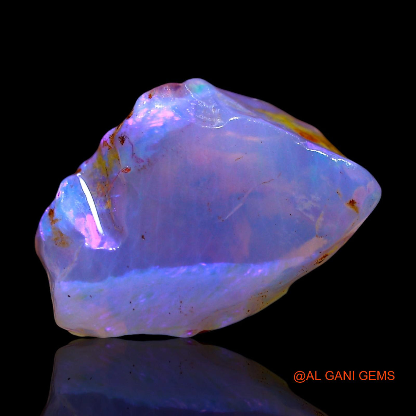 Natural Fire Opal Gemstone 3.00 Cts Loose Fancy Rough From Australia 13x9x5 mm RF-682