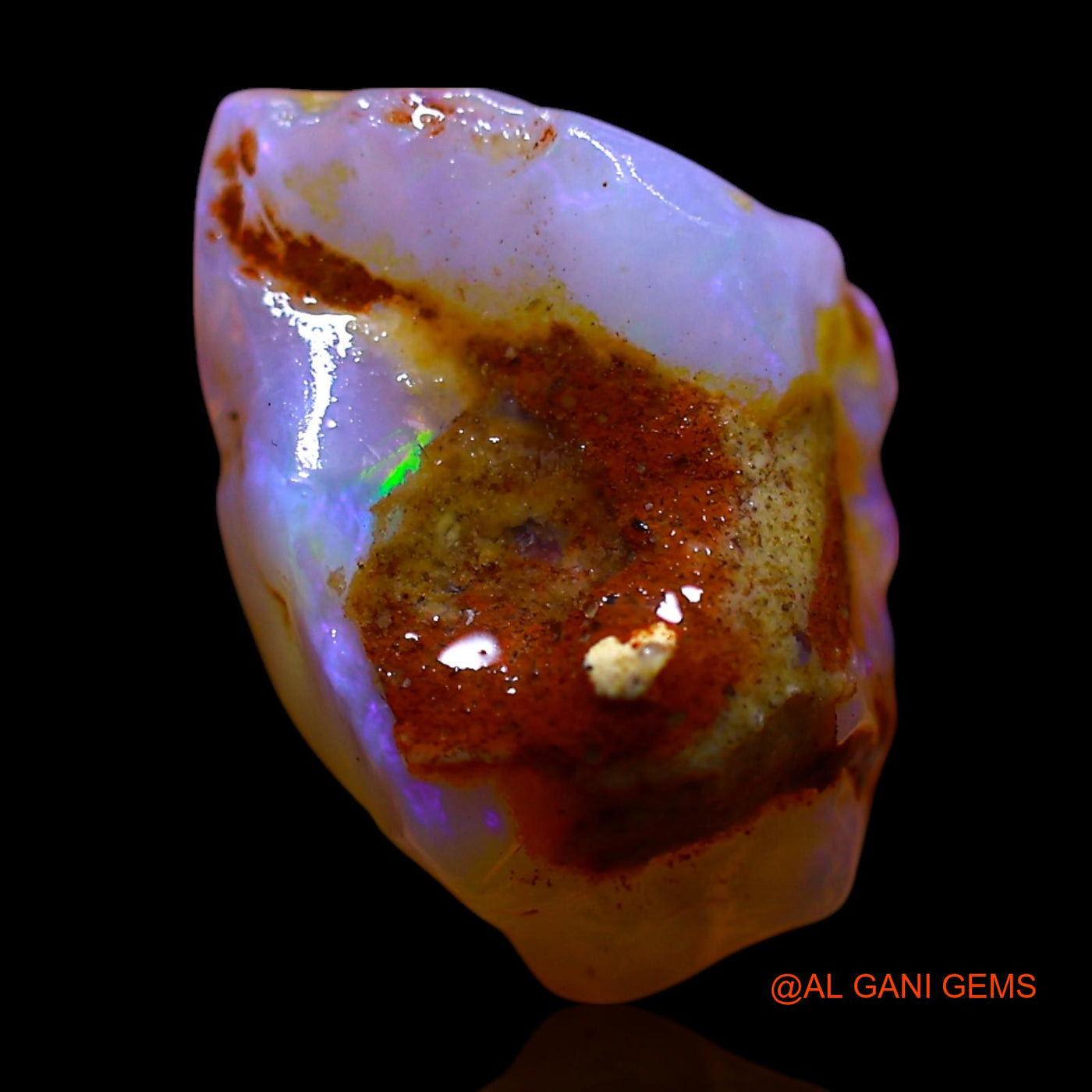 Natural Fire Opal Gemstone 3.00 Cts Loose Fancy Rough From Australia 13x9x5 mm RF-682