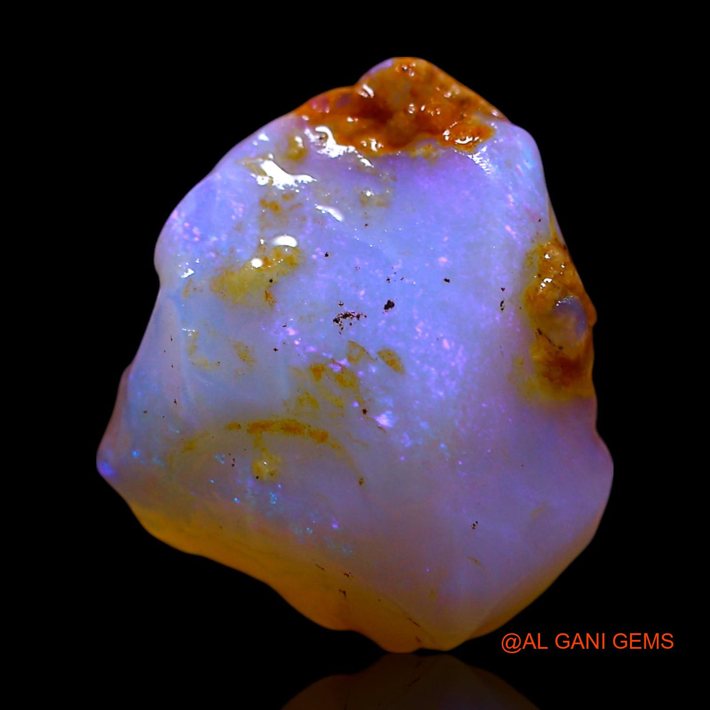 Natural Untreated Fire Opal Loose Gemstone Fancy Rough From Australia 4.00 Cts 13x11x6 mm RF-683