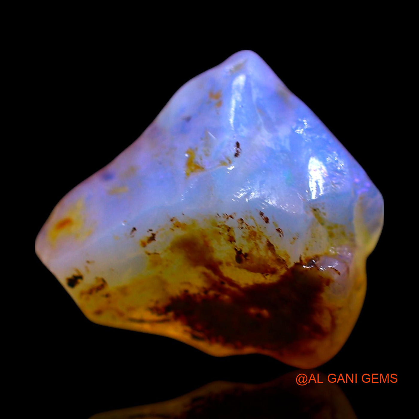 5.00 Cts Unheated Australian Fire Opal Loose Gemstone Fancy Rough Natural 13x11x7 mm RF-685