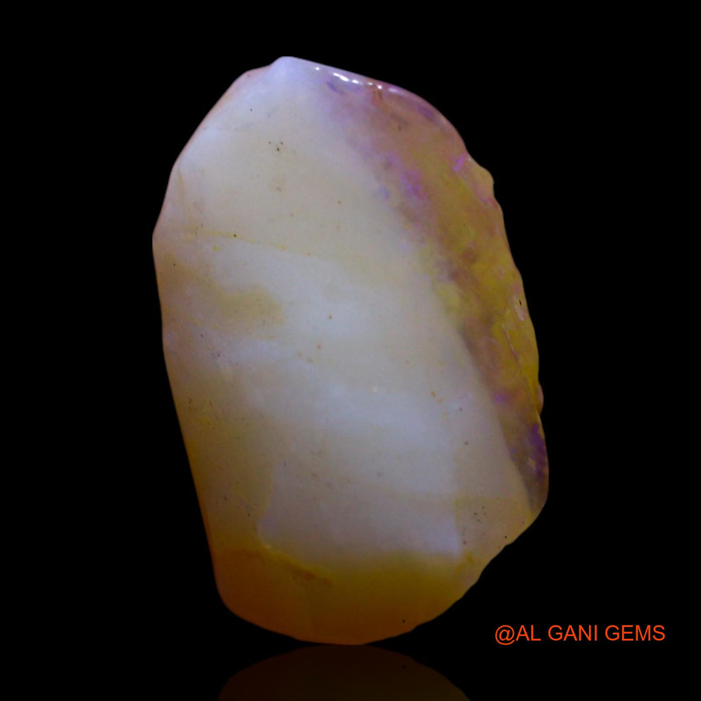 Natural Fire Opal Gemstone 3.00 Cts Loose Fancy Rough From Australia 13x8x5 mm RF-688
