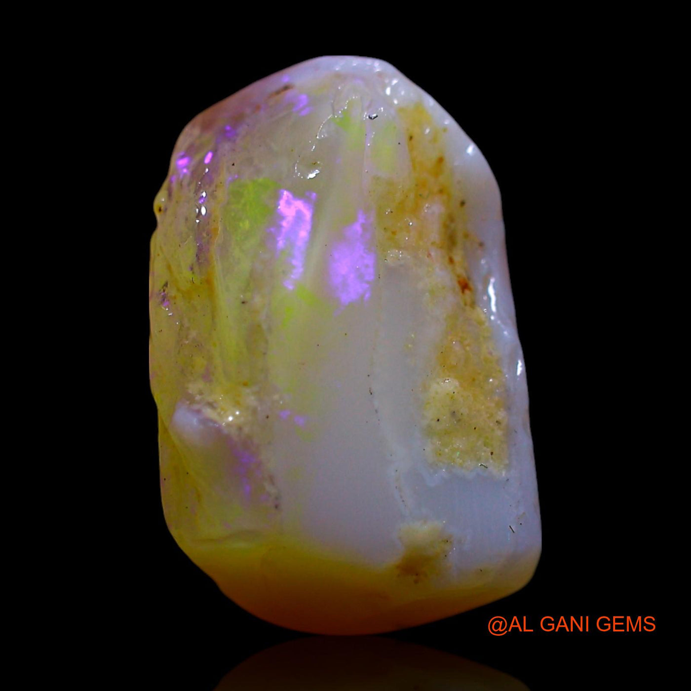 Natural Fire Opal Gemstone 3.00 Cts Loose Fancy Rough From Australia 13x8x5 mm RF-688