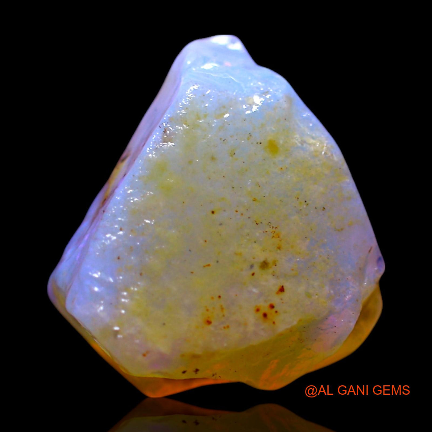 Natural Fire Opal Gemstone 5.00 Cts Loose Fancy Rough From Australia 13x11x6 mm RF-689