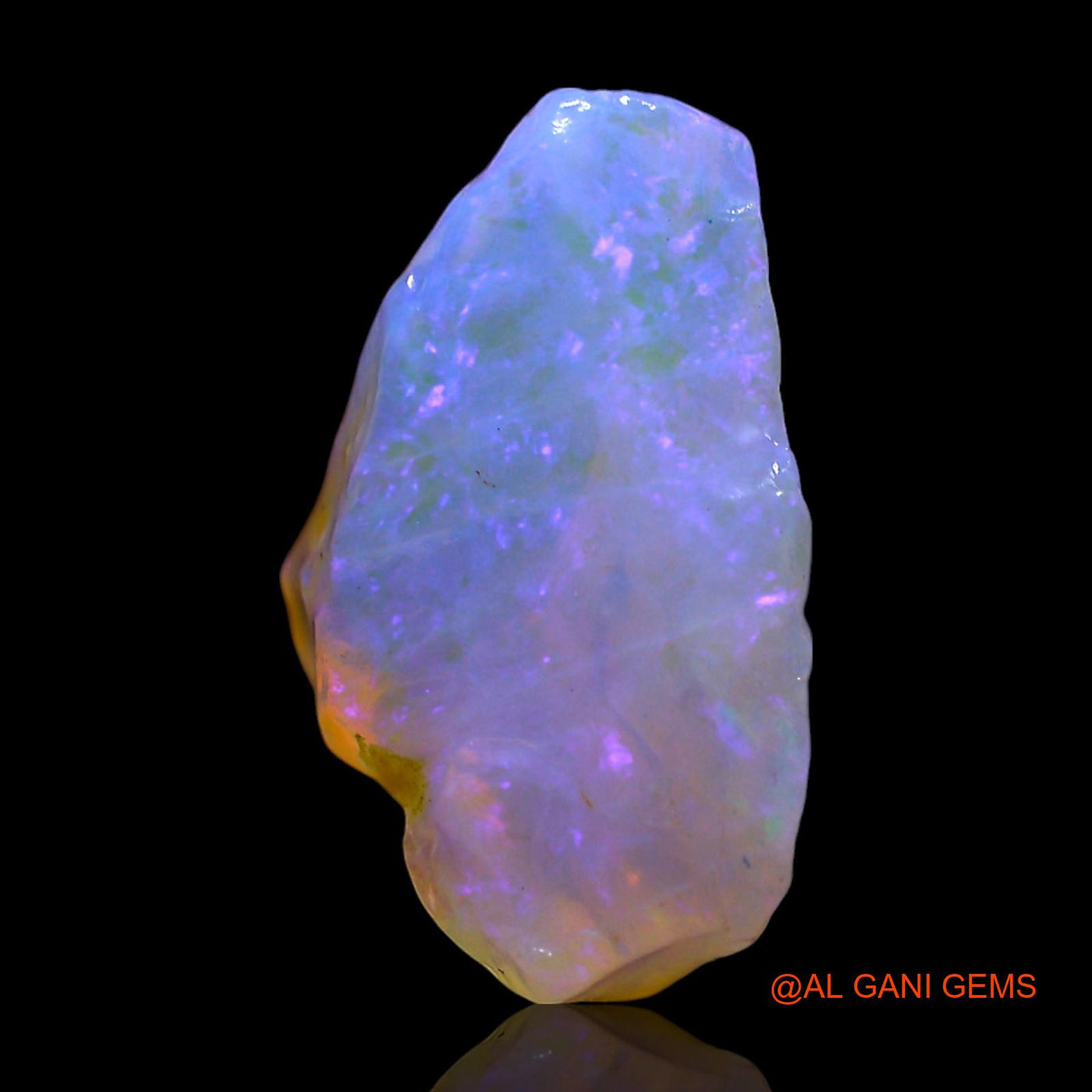 Natural Fire Opal Gemstone 3.00 Cts Loose Fancy Rough From Australia 14x9x6 mm RF-691