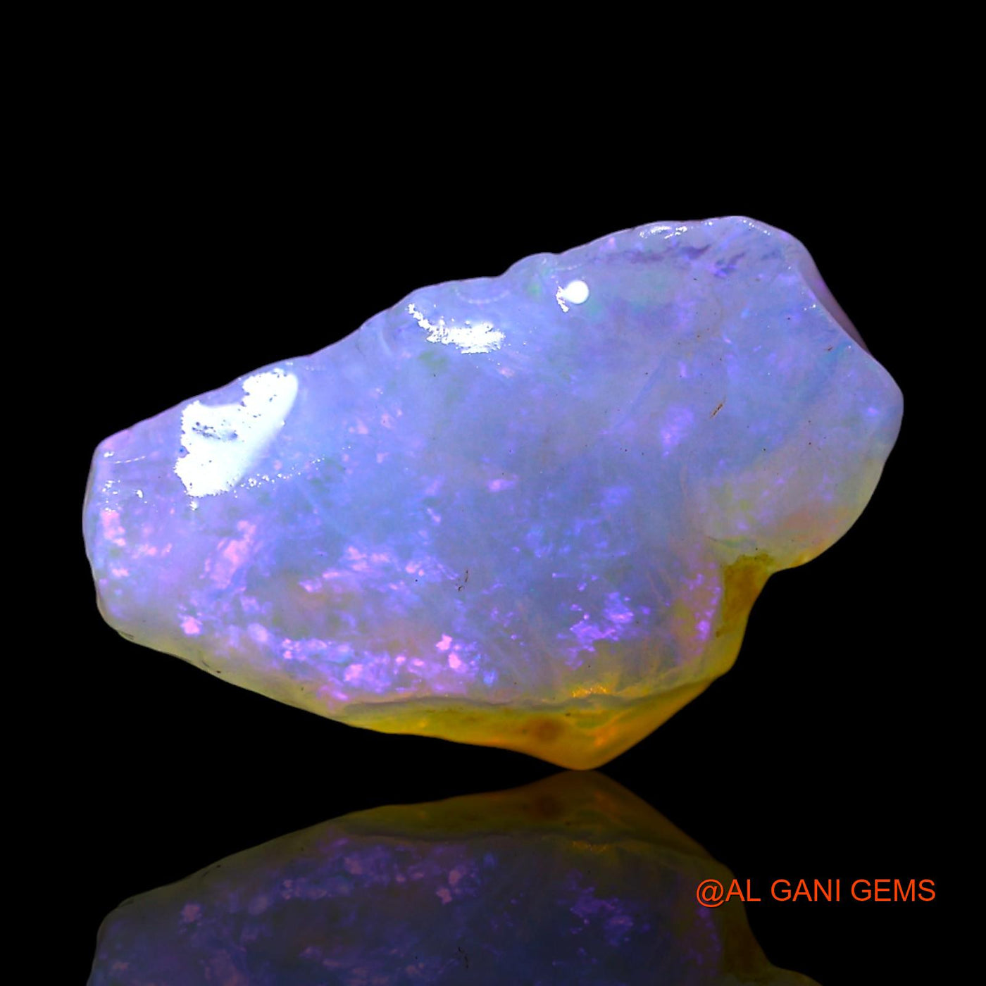 Natural Fire Opal Gemstone 3.00 Cts Loose Fancy Rough From Australia 14x9x6 mm RF-691