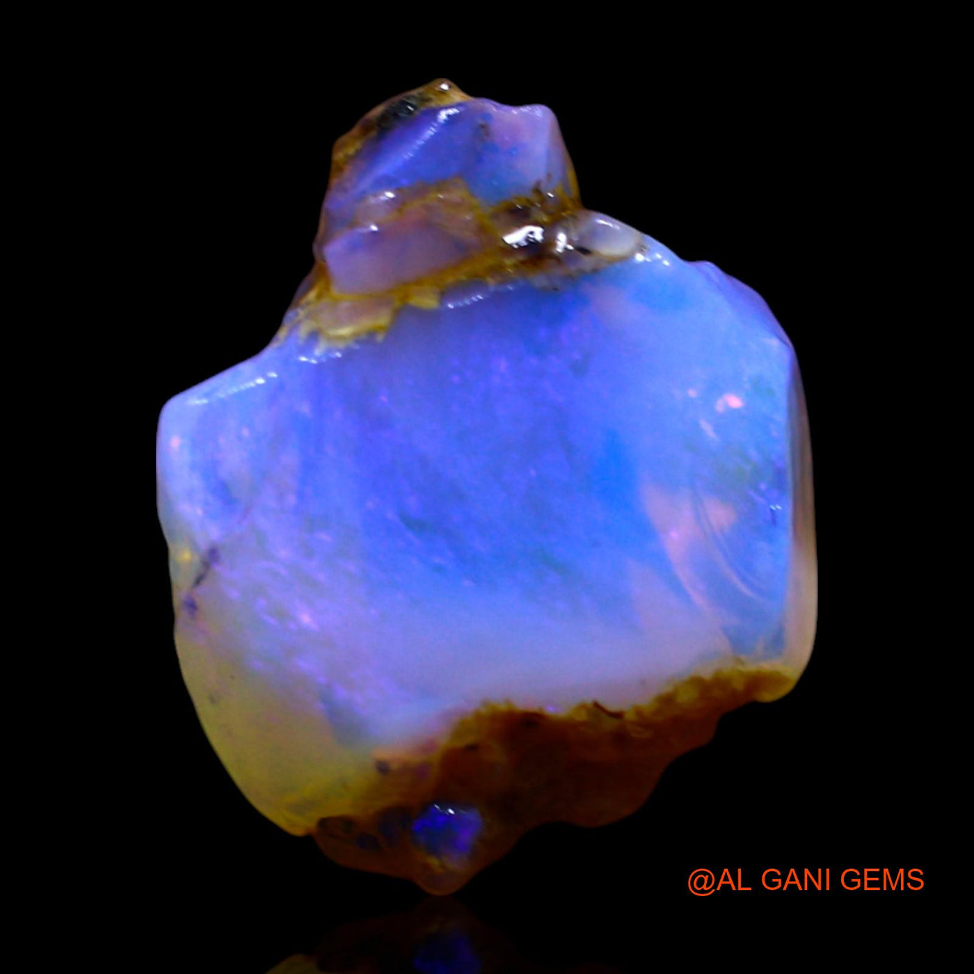 Natural Untreated Fire Opal Loose Gemstone Fancy Rough From Australia 4.00 Cts 13x11x5 mm RF-692
