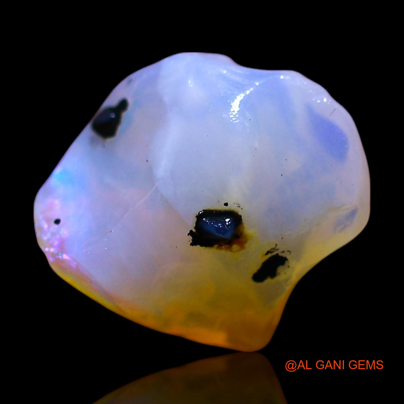 4.00 Cts Natural Australian Fire Opal Fancy Rough Loose Gemstone For Jewelry 13x12x6 mm RF-694