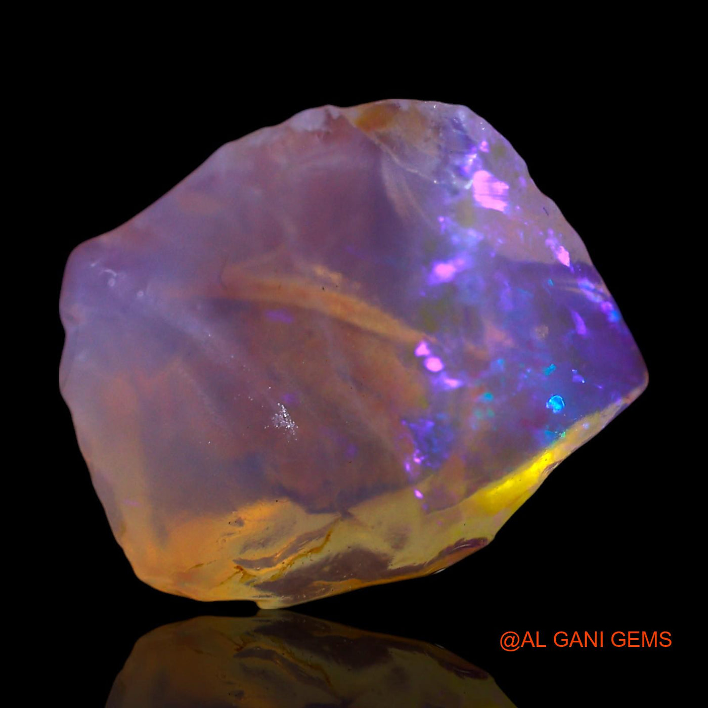 2.00 Cts Unheated Australian Fire Opal Loose Gemstone Fancy Rough Natural 12x10x4 mm RF-698