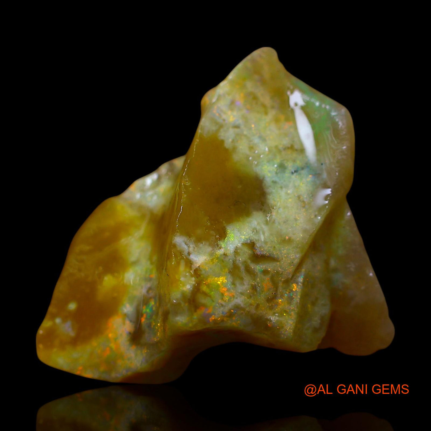8.00 Cts Unheated Australian Fire Opal Loose Gemstone Fancy Rough Natural 22x18x6 mm RF-6