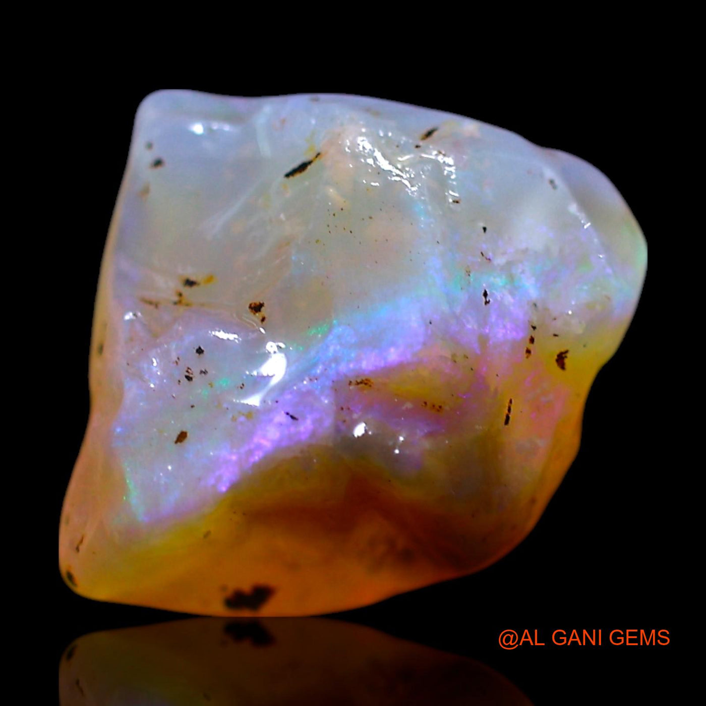 6.00 Cts Natural Australian Fire Opal Loose Gemstone Fancy Rough 13x11x9 mm RF-704