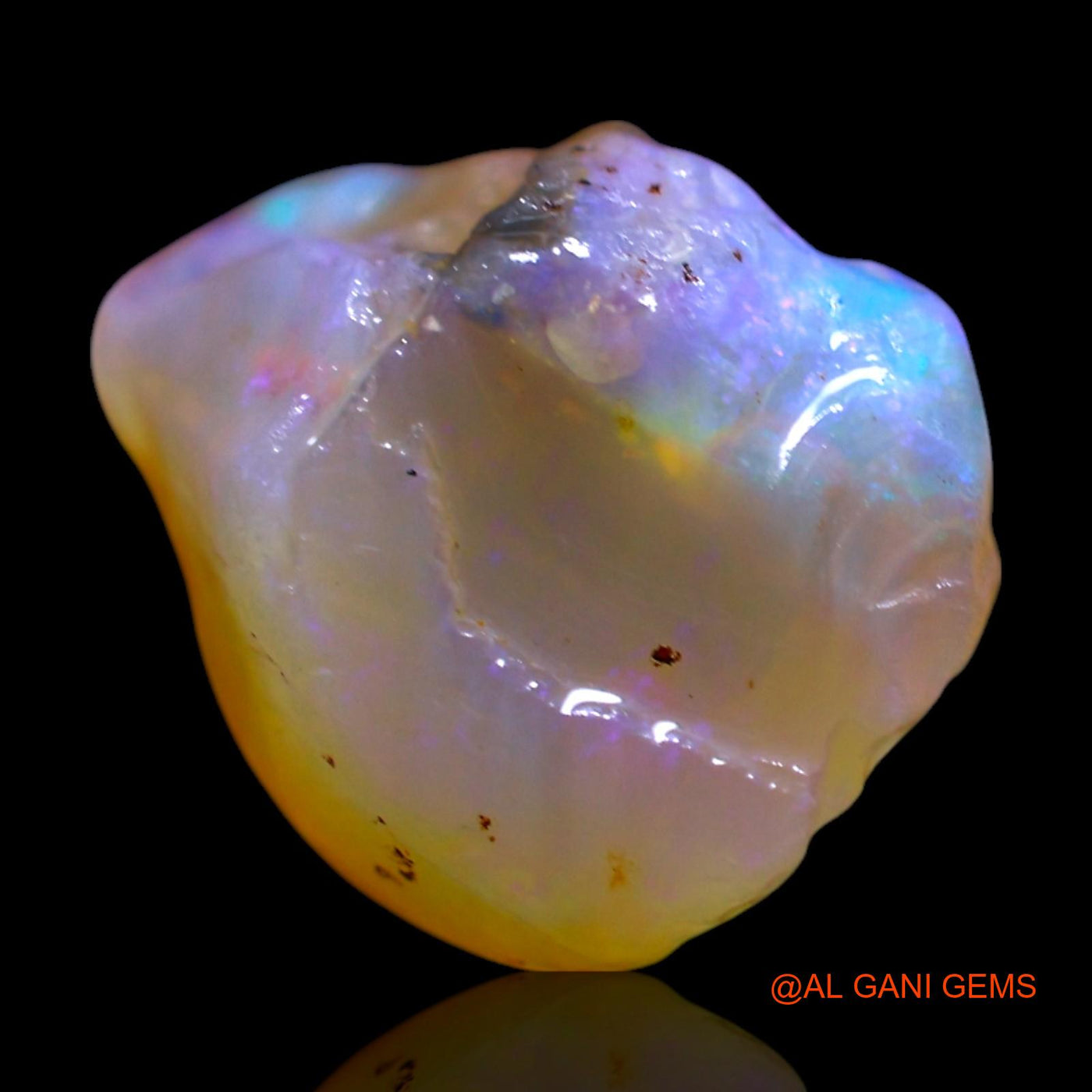6.00 Cts Natural Australian Fire Opal Loose Gemstone Fancy Rough 13x11x9 mm RF-704