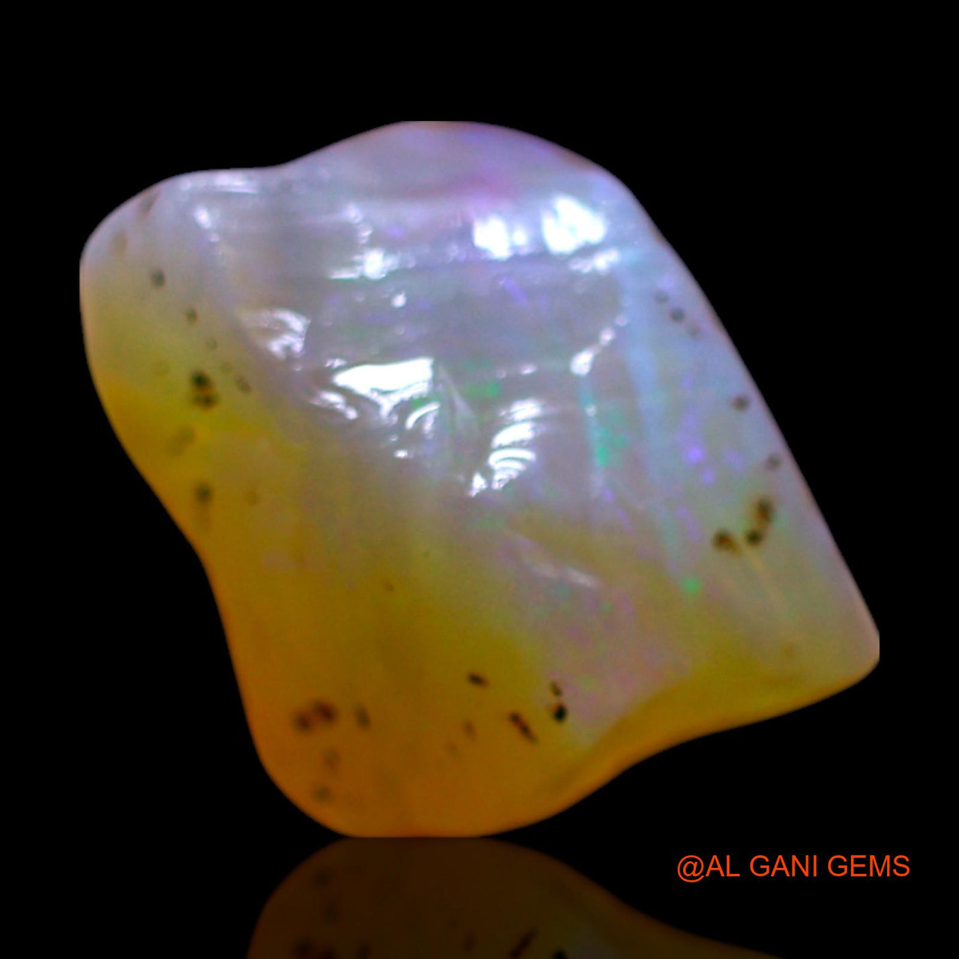6.00 Cts Natural Australian Fire Opal Loose Gemstone Fancy Rough 13x11x9 mm RF-704